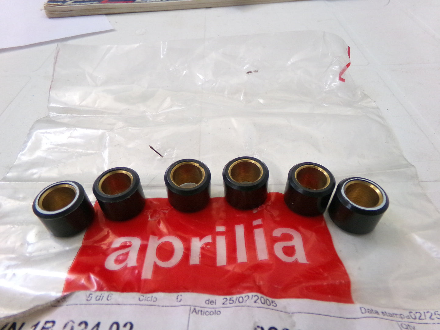 per aprilia sr 50 aria cilindro vertical serie massette variatore roller variator gr 9,5 8206430