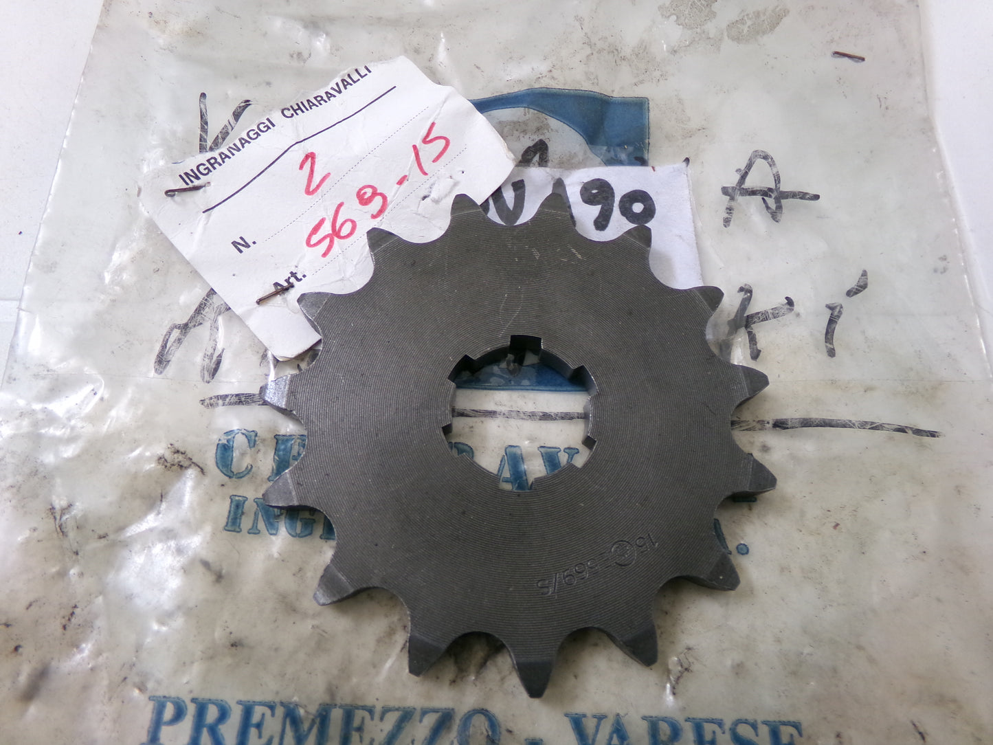 per moto yamaha yz 250 yz 490 1982 1989 pignone catena sprocket chain z 15 passo 520