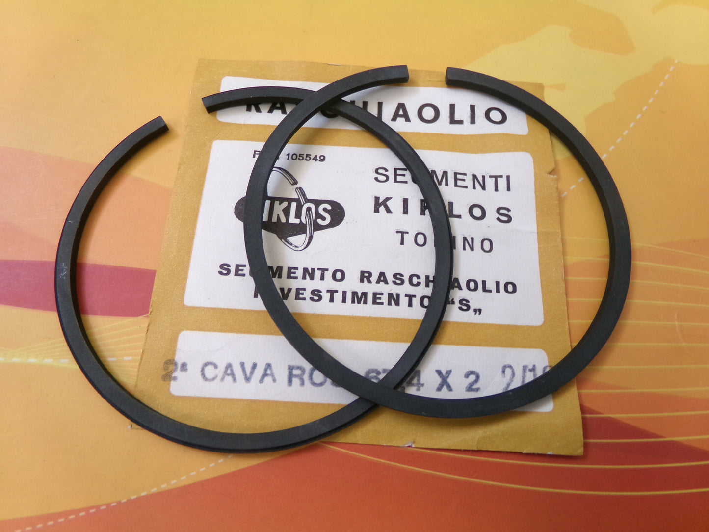 per auto fiato 500 segmenti fasce pistone cilindro anelli tenuta auto ring piston 67,4 X 2 kiklos