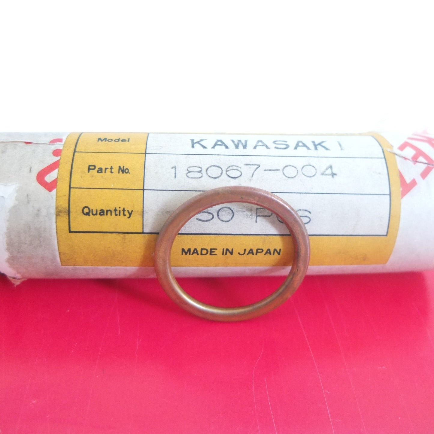 per kawasaki zzr600 1985 1995 guarnizione rame marmitta gasket cooper exhaust 18067-004 11009-1866