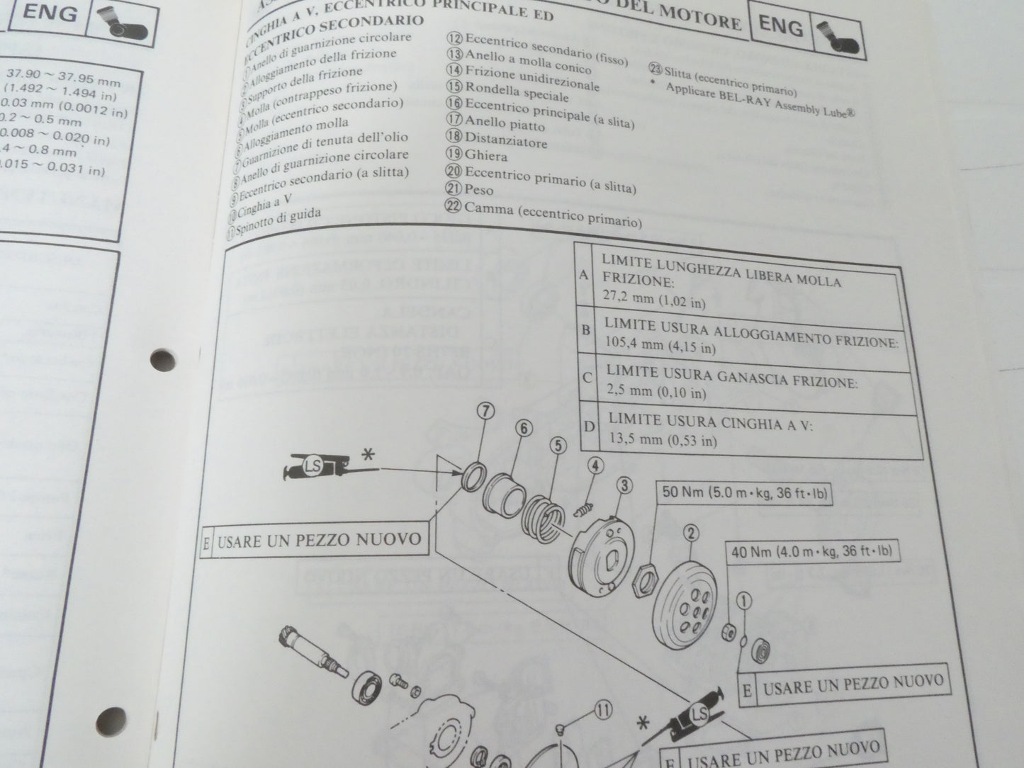 Per Yamaha ct 50 S 1990 3NT manuale servizio informazioni manutenzione officina service information scooter