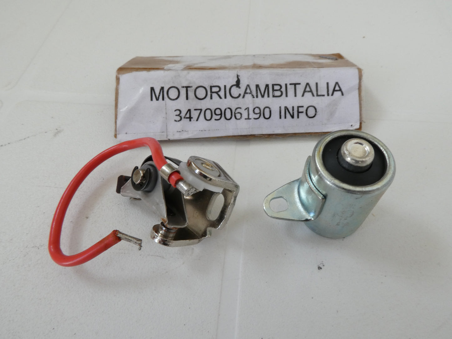 Per Lambretta innocenti puntine contatti accensione volano kit contact point condensatore condenser per Motoplat