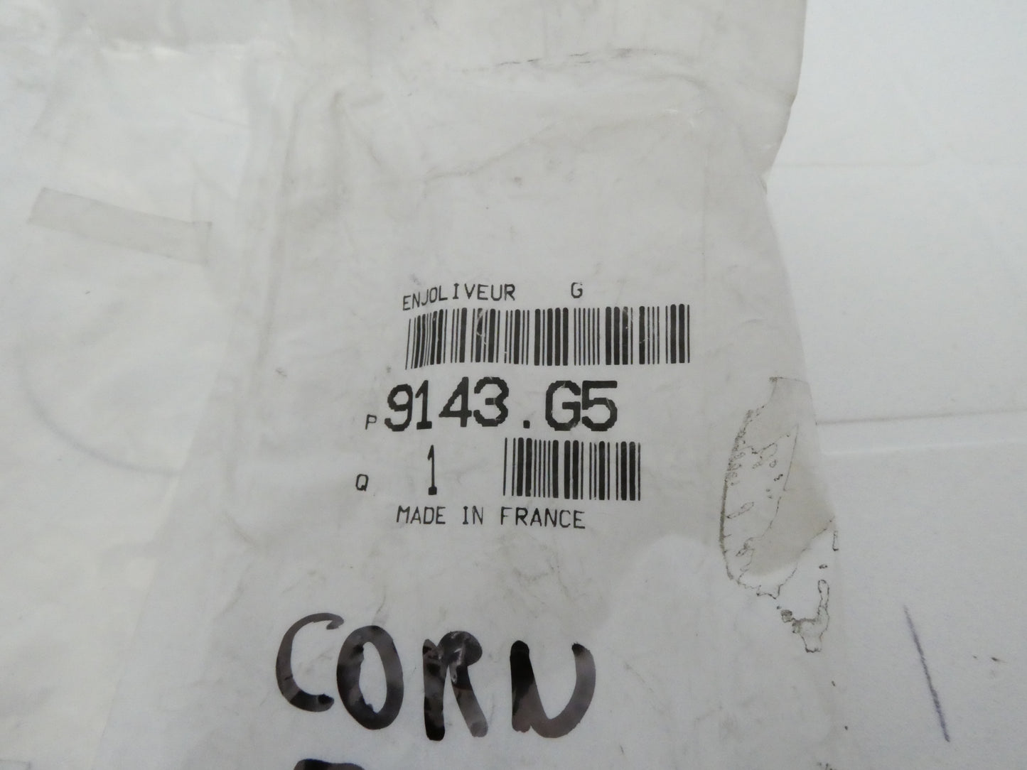 per peugeot 206 207 cornice maniglia interna sinistra zigrinata nera 9143g5