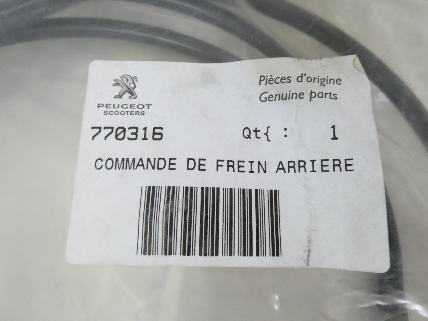 Per Peugeot 770316 50 ludix cavo freno posteriore commande de frein arriere cable brake rear