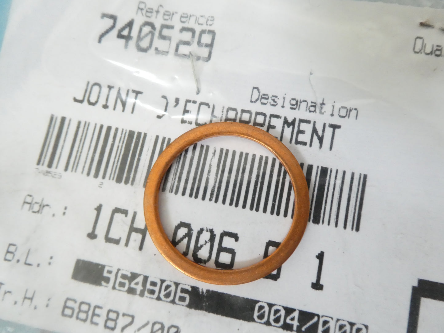 Per Peugeot scooter guarnizione rame joint gasket cooper echappement Jetforce 125 2003-2007