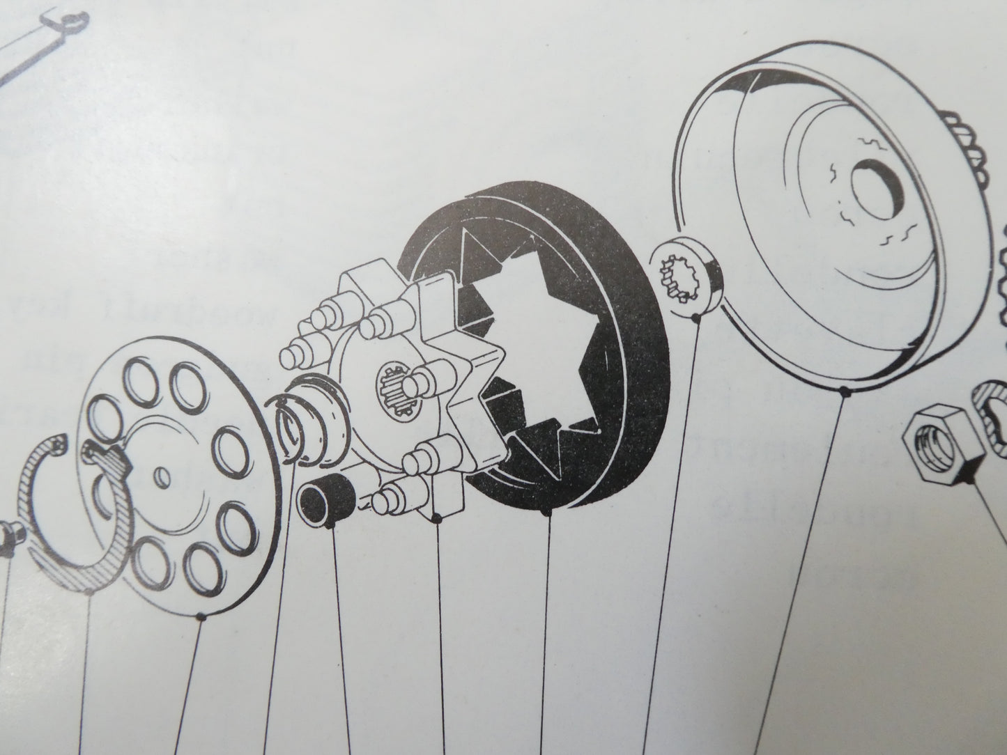 Per Garelli eureka flex 50 kit gomma gommini parastrappi tamponi frizione rubber bush clutch body moped