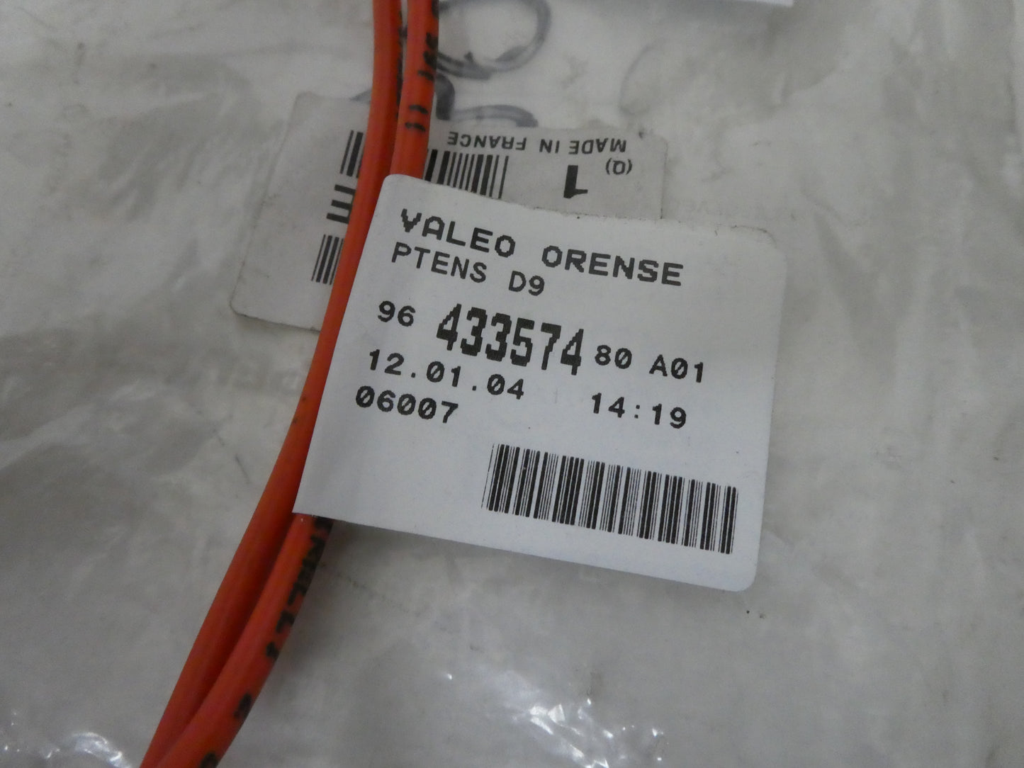 per peugeot 406 cablaggio cavo airbag cable wiring harness faisceau 6512ke 433574 valeo