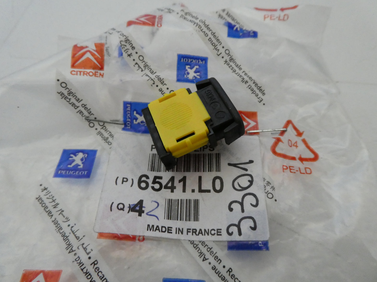 per peugeot citroen ds connettore connector clip presa cavo cable 6541l0