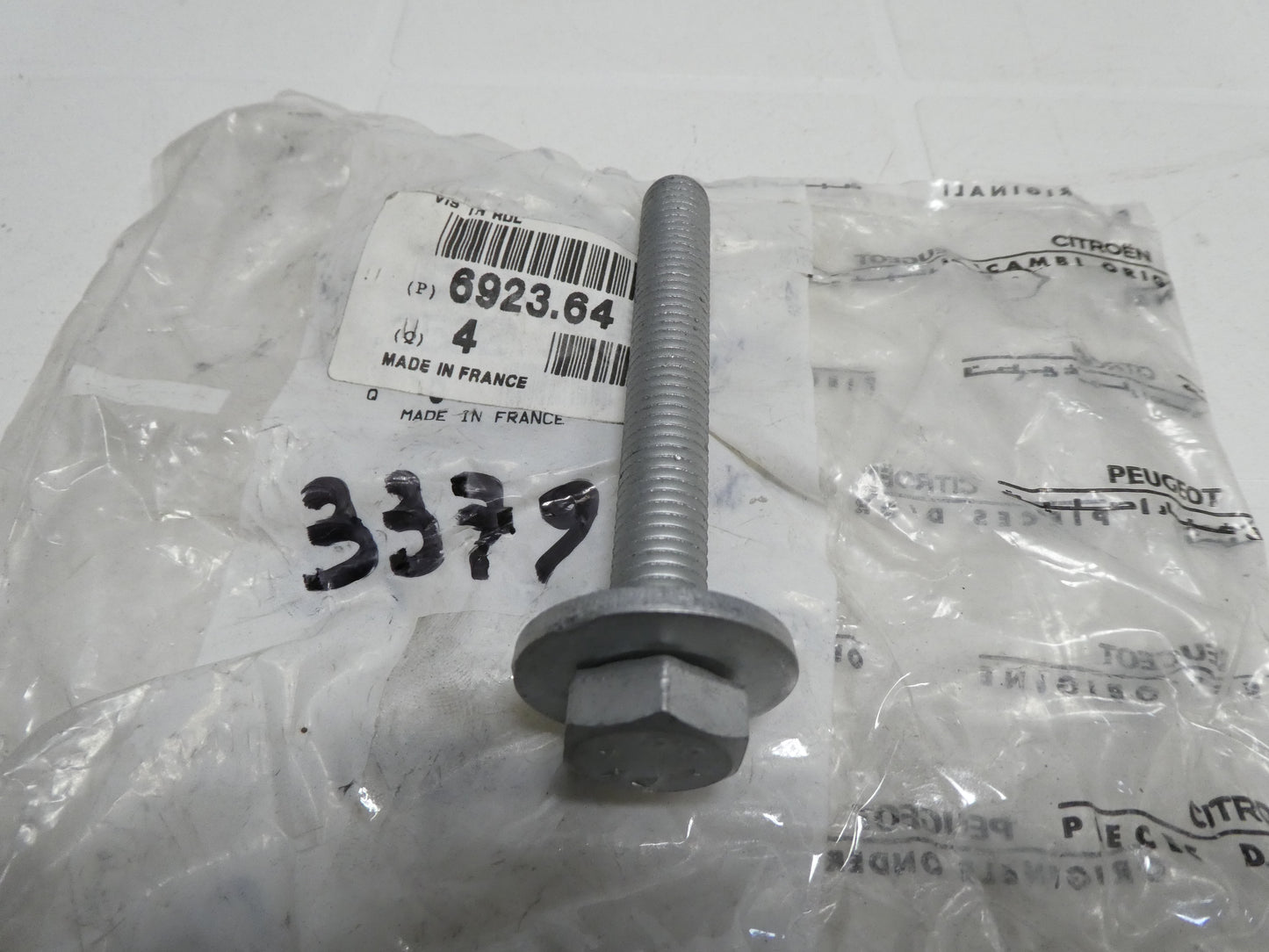 per peugeot citroen vite bullone rondellato bolt vis screw 10 x 80 passo 1,50 692364
