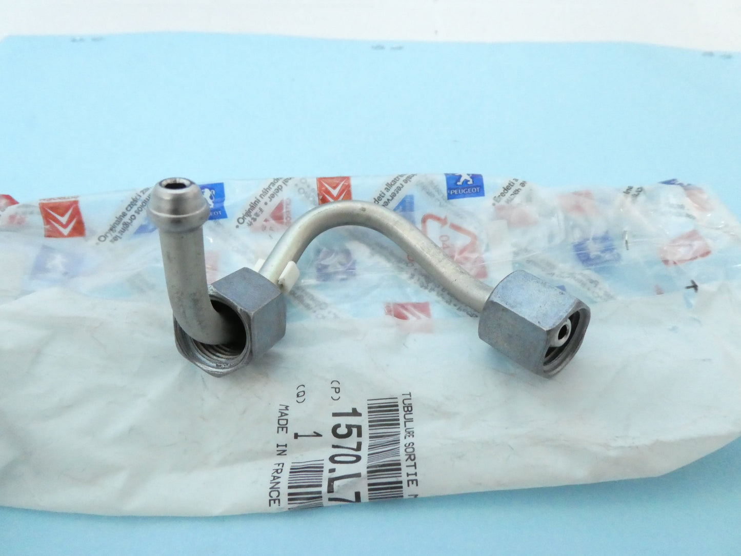 per citroen c5 2.2 hdi 1570l7 tubo carburante diesel 3 cilindro fuel line tube tubullare sortie