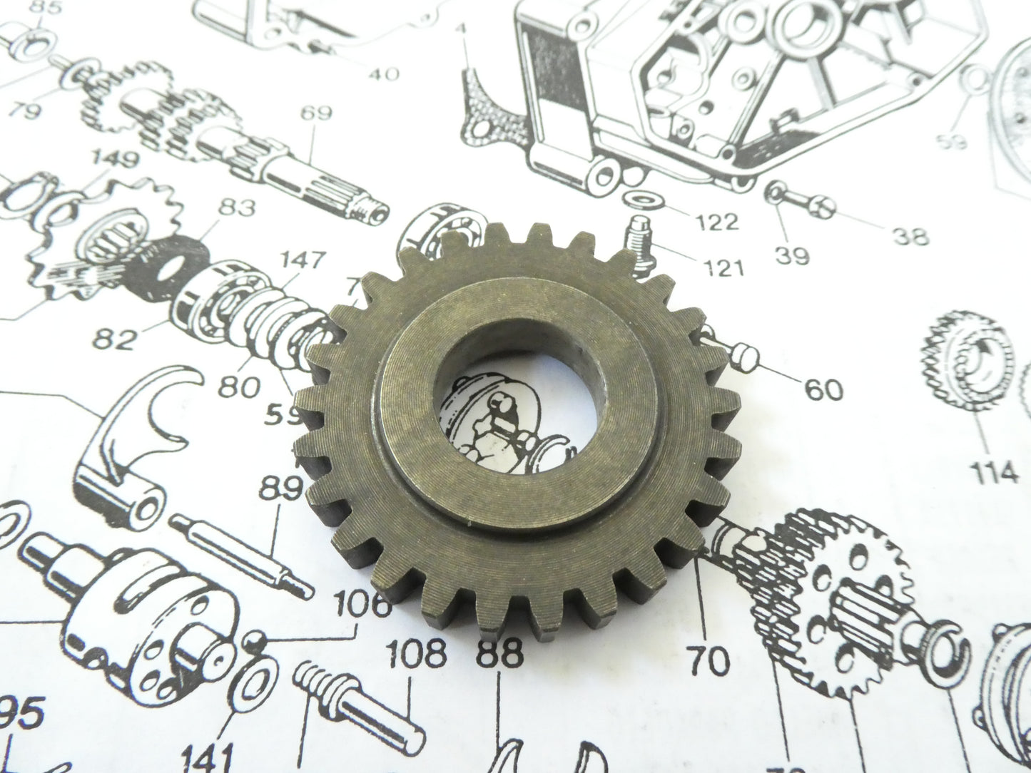 Per Franco Morini 50 per Malaguti fifty 4m uc4 z26 ingranaggio 3 velocita gear 181010