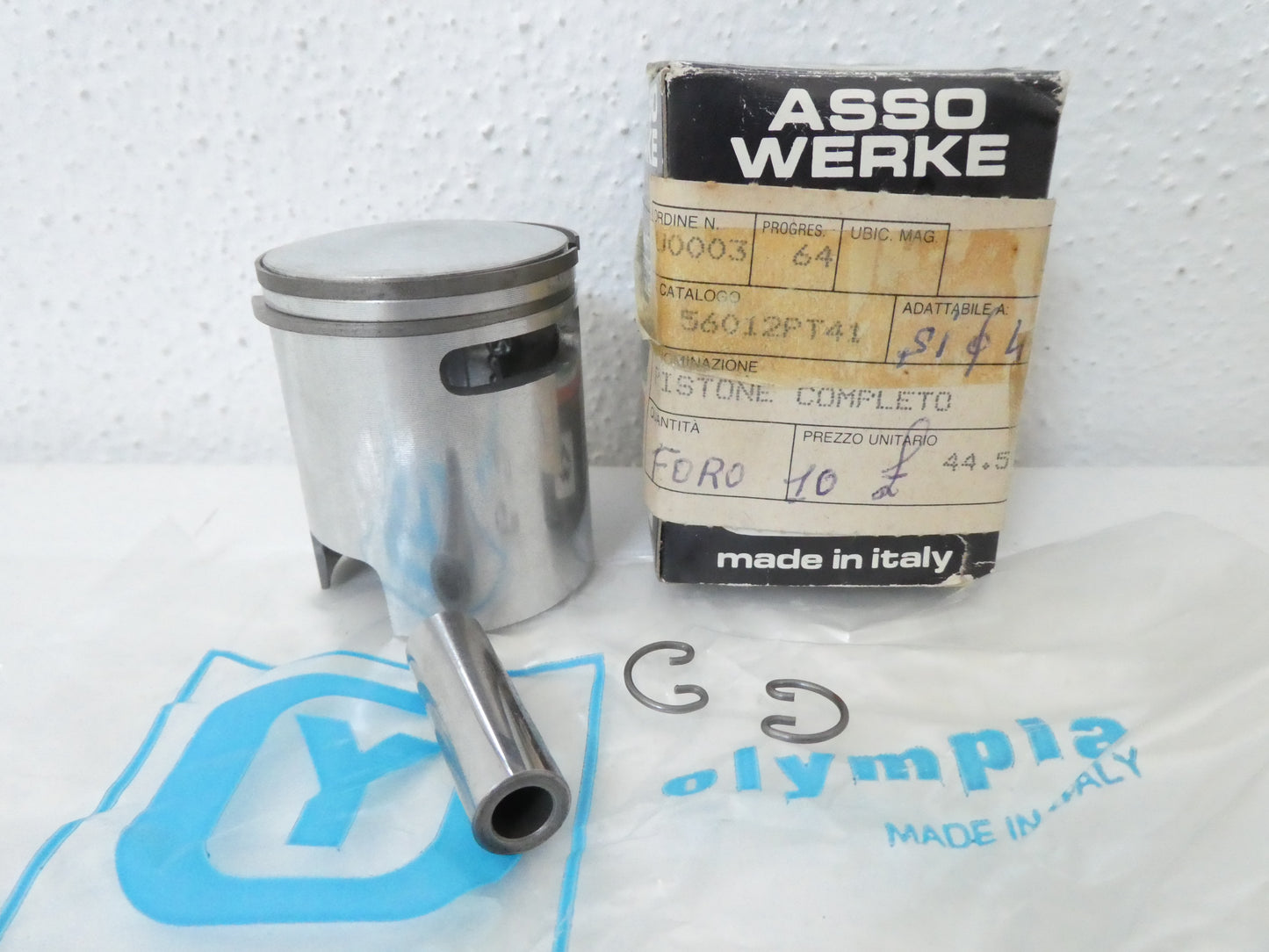 Per Piaggio pistone si ciao bravo boxer per kit cilindro olimpya mm 41 spinotto mm 10 piston kolbe 56012
