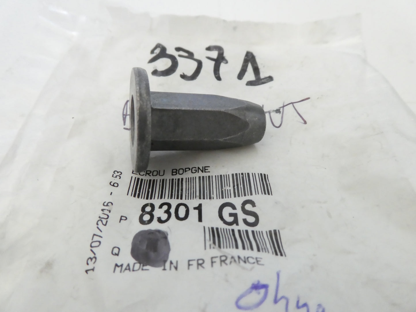per peugeot citroen 8301gs dado cieco blind nut ecrou borgne