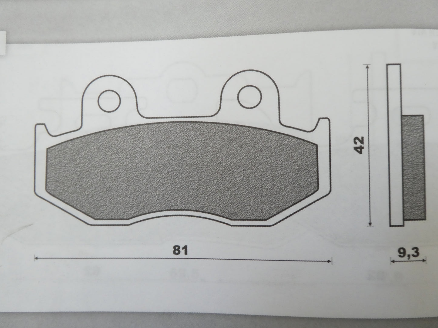 Per honda ch spacy 125 pastiglie freno freni anteriore pads break front scooter