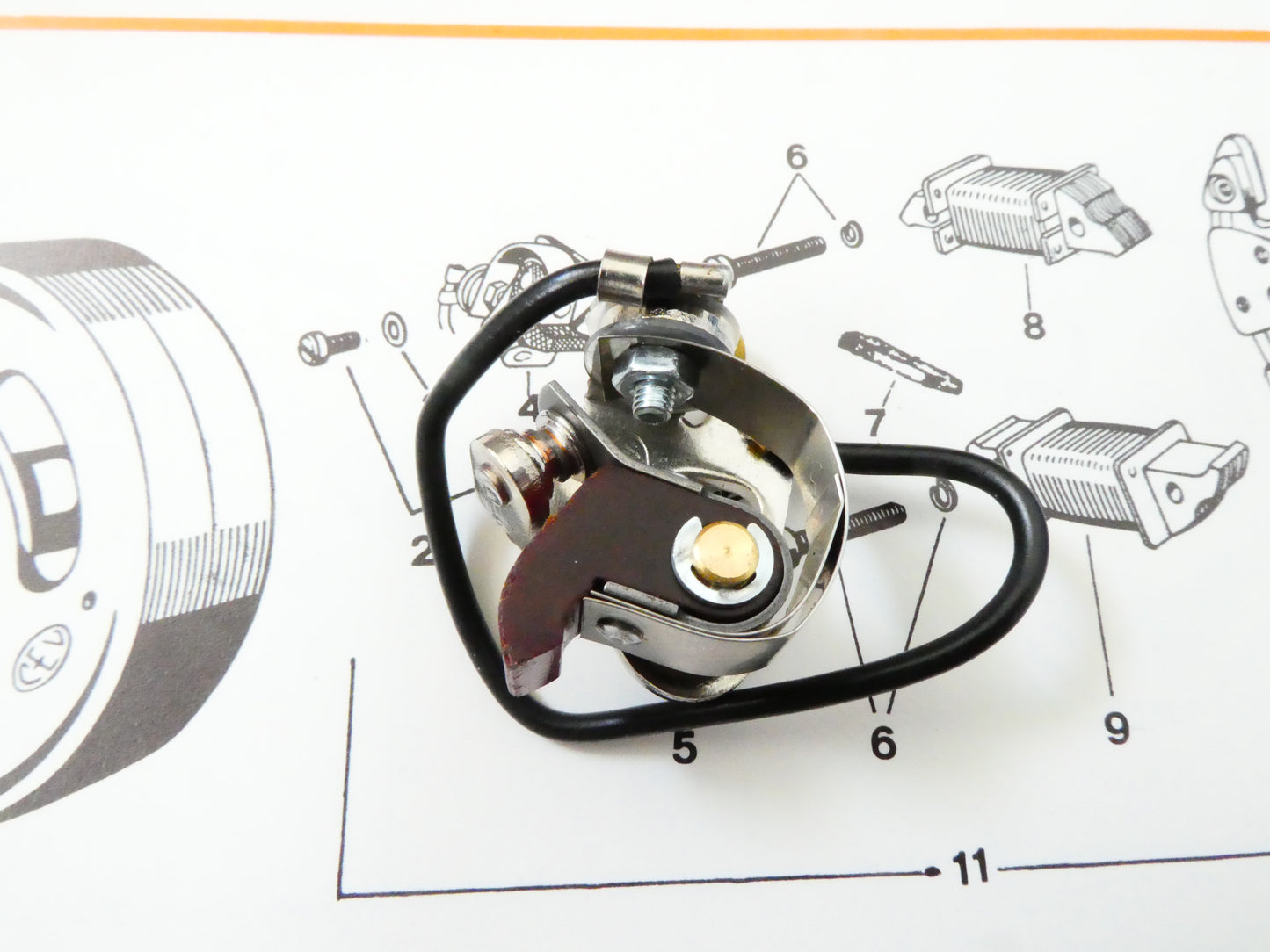 per Rizzato califfone piu 2m lf 2m Puntine contatti per volano accensione per cev moped contact point