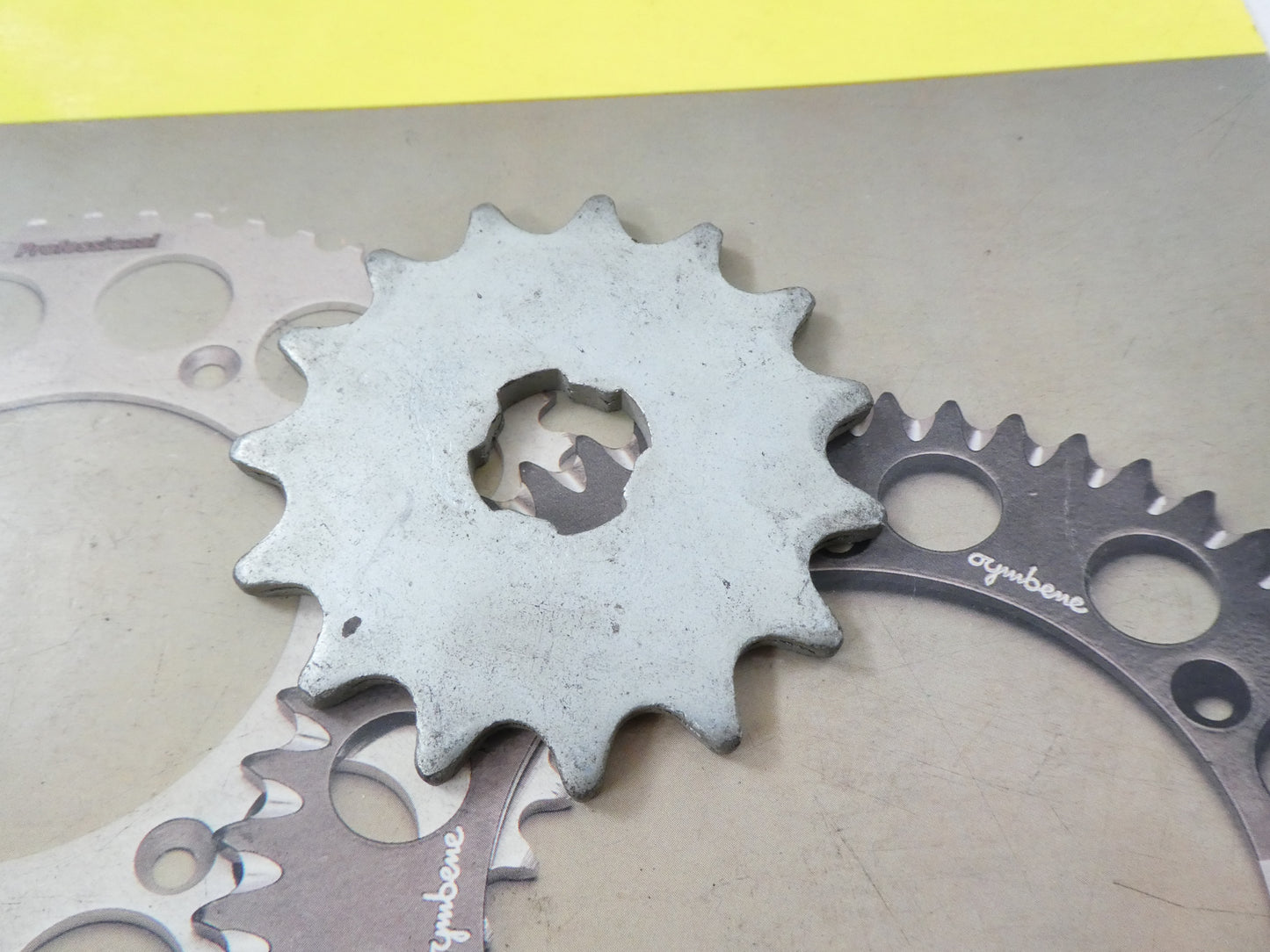 Per garelli 50 moto moped ciclomotore pignone per catena trasmissione front sprocket z15