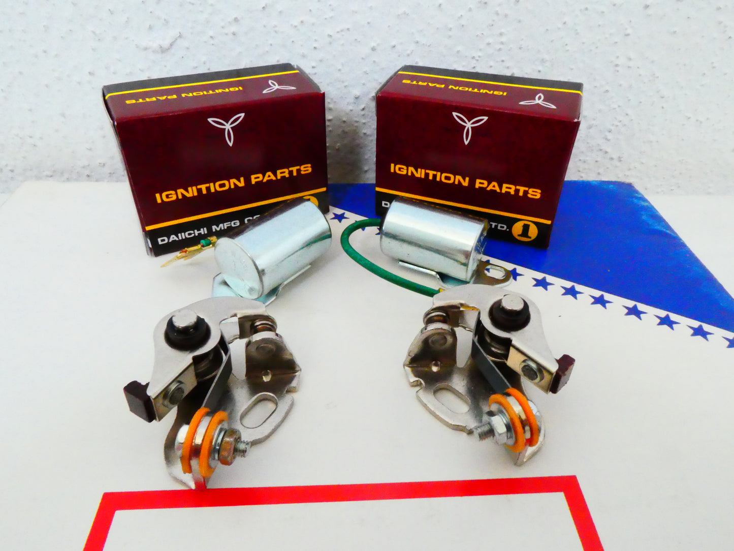 Per Honda cb500 four moto condensatore condensatori contatti puntine accensione kit contact point condenser volano moto