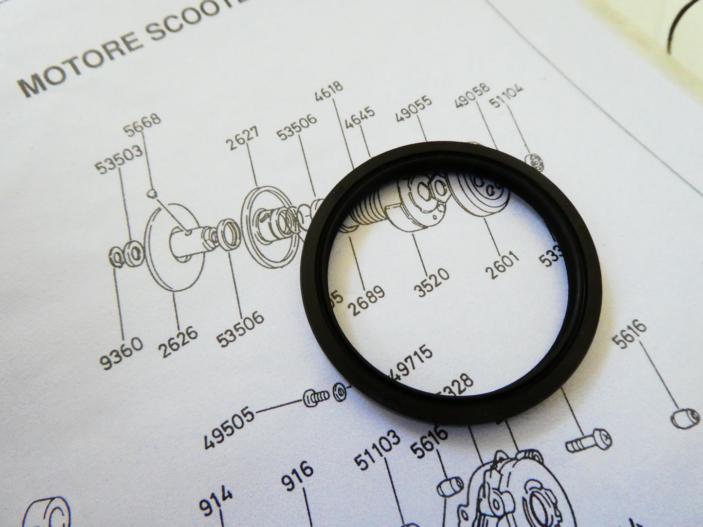 Per Minarelli scooter 50 mbk motore paraolio frizione oil seal clutch 5305439