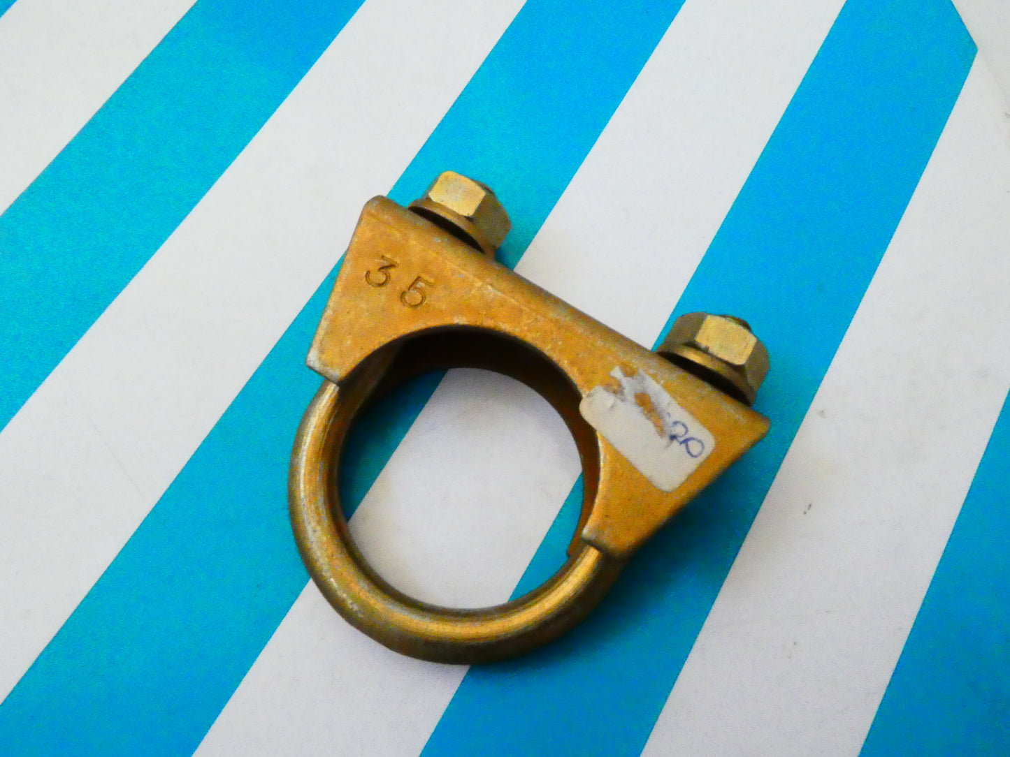 Per fiat morsetto fissaggio scarico clamp exhaust marmitta mm 35 auto car