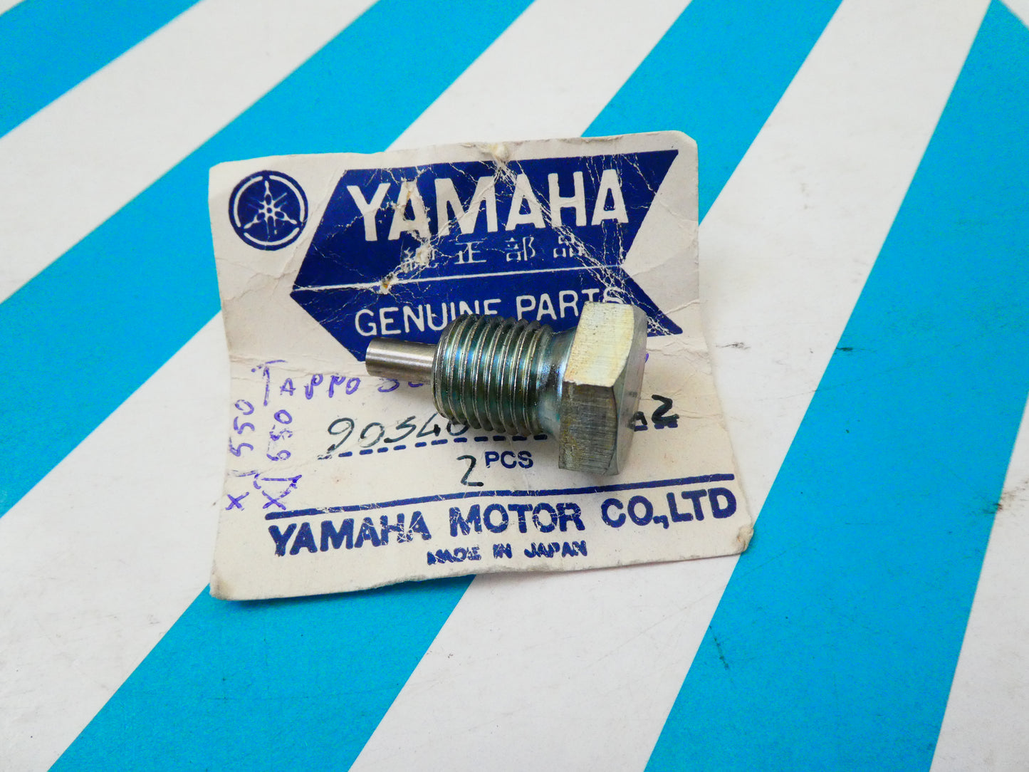 Per Yamaha xs 1100 3x0 bullone tappo olio motore plug oil carter moto 9034014012