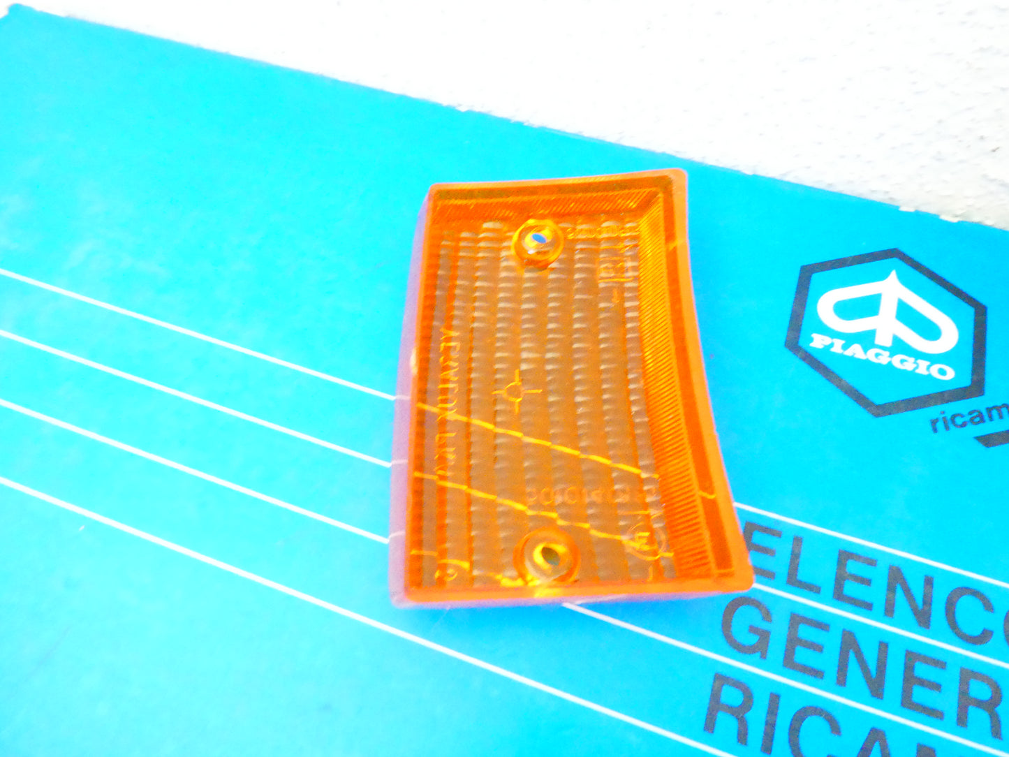 Per Piaggio vespa pk 50 125 S front turn signal lens left gemma anteriore sinistra 217557 per veralux