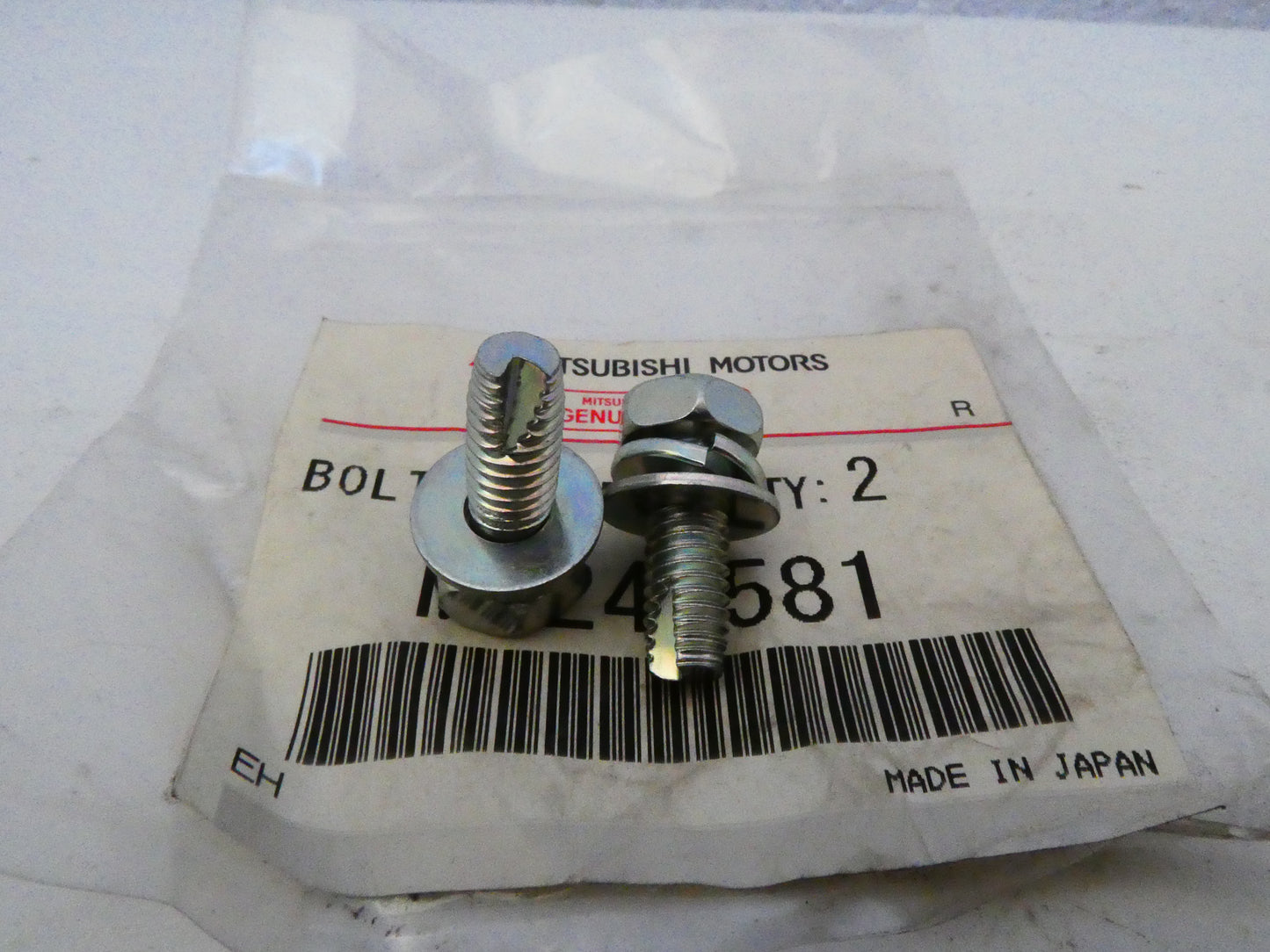per auto mitsubishi rondella coppia vite esagonale pait screw bolt 6 x 16 ms240581