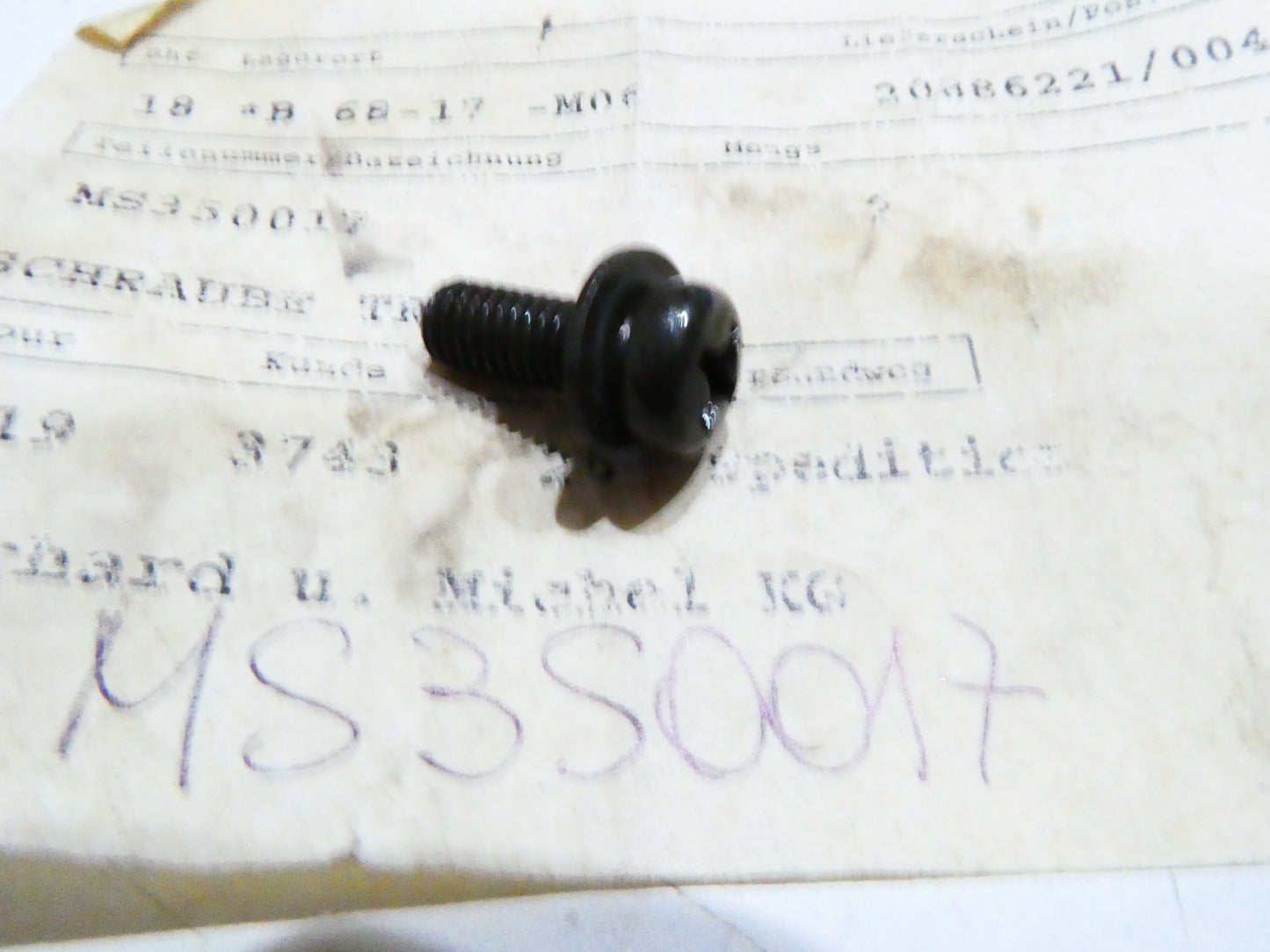 per auto mitsubishi rondella vite washer screw ms350017 6 x 16