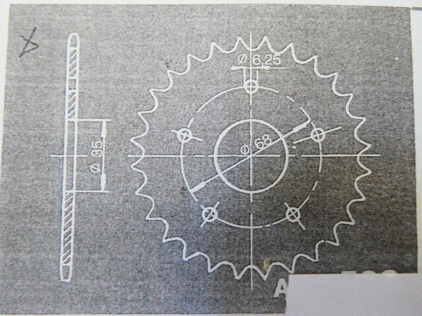 Per itom astor 49 corona catena rear sprocket z 28 per Mozzi Brivio passo 415 moto
