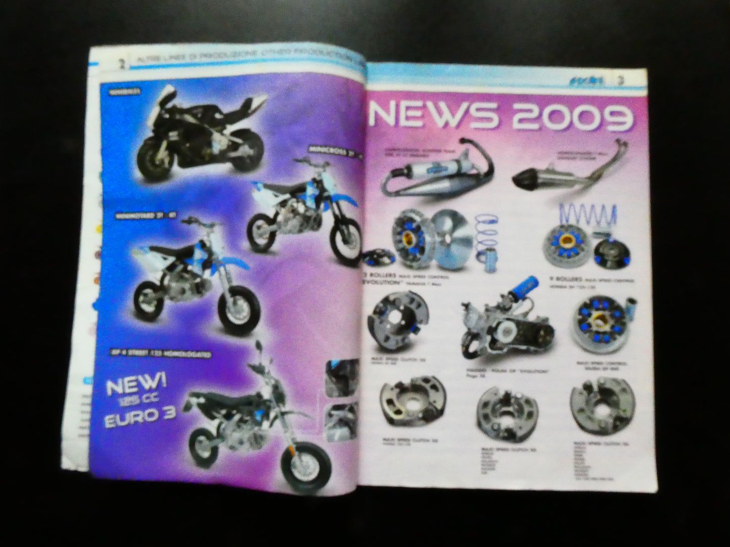 per polini catalogo 2009 n 14 ricambi cilindri marmitte variatori scooter ciclomotori piaggio zip