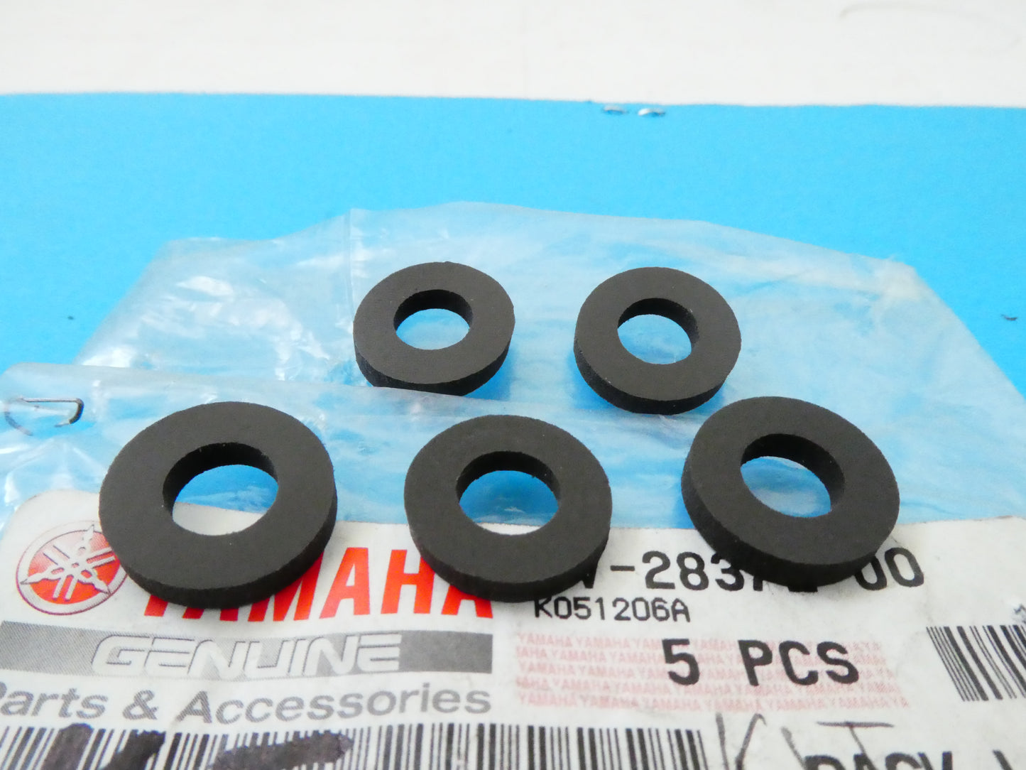 per moto yamaha r1 1999 2001 kit 5 rondelle gomma parafango posteriore 4xv2837200