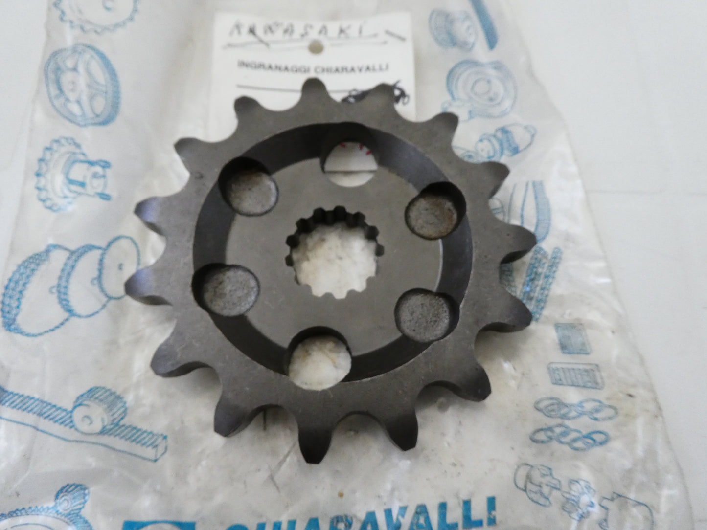 per moto kawasaki gpz750 a2 a3 unitrack pignone catena sprocket chain z15 530