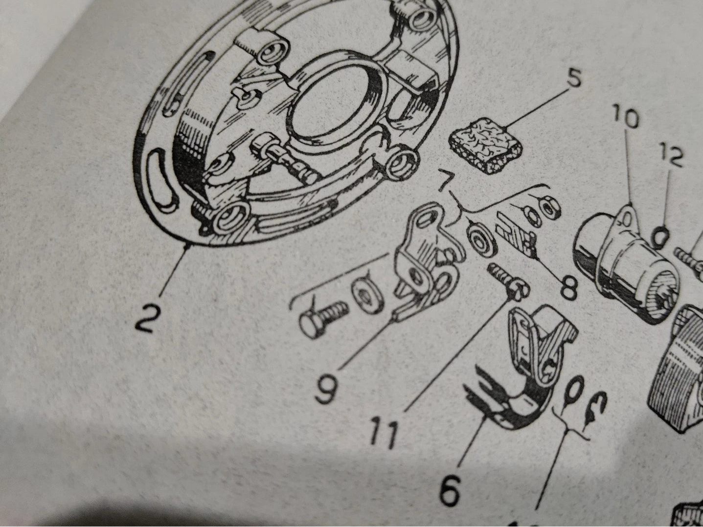 Per mv agusta 150 125 contatti condensatore puntine accensione volano dansi flywheel contact point condenser A 1059/2 moto