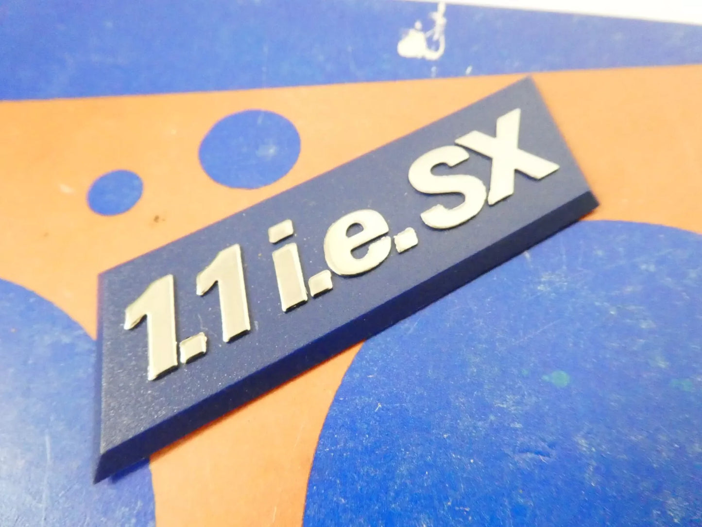 Per Fiat 1100 sx i.e iniezione targhetta laterale carrozzeria sigla auto stemma emblema badge car