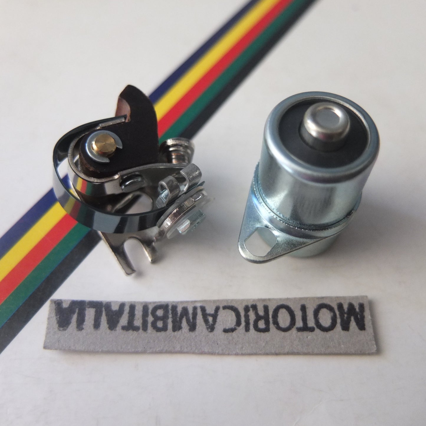 Per Gilera Trial 50 7hp moto kit contatti Condensatore accensione volano Cem contact point condenser