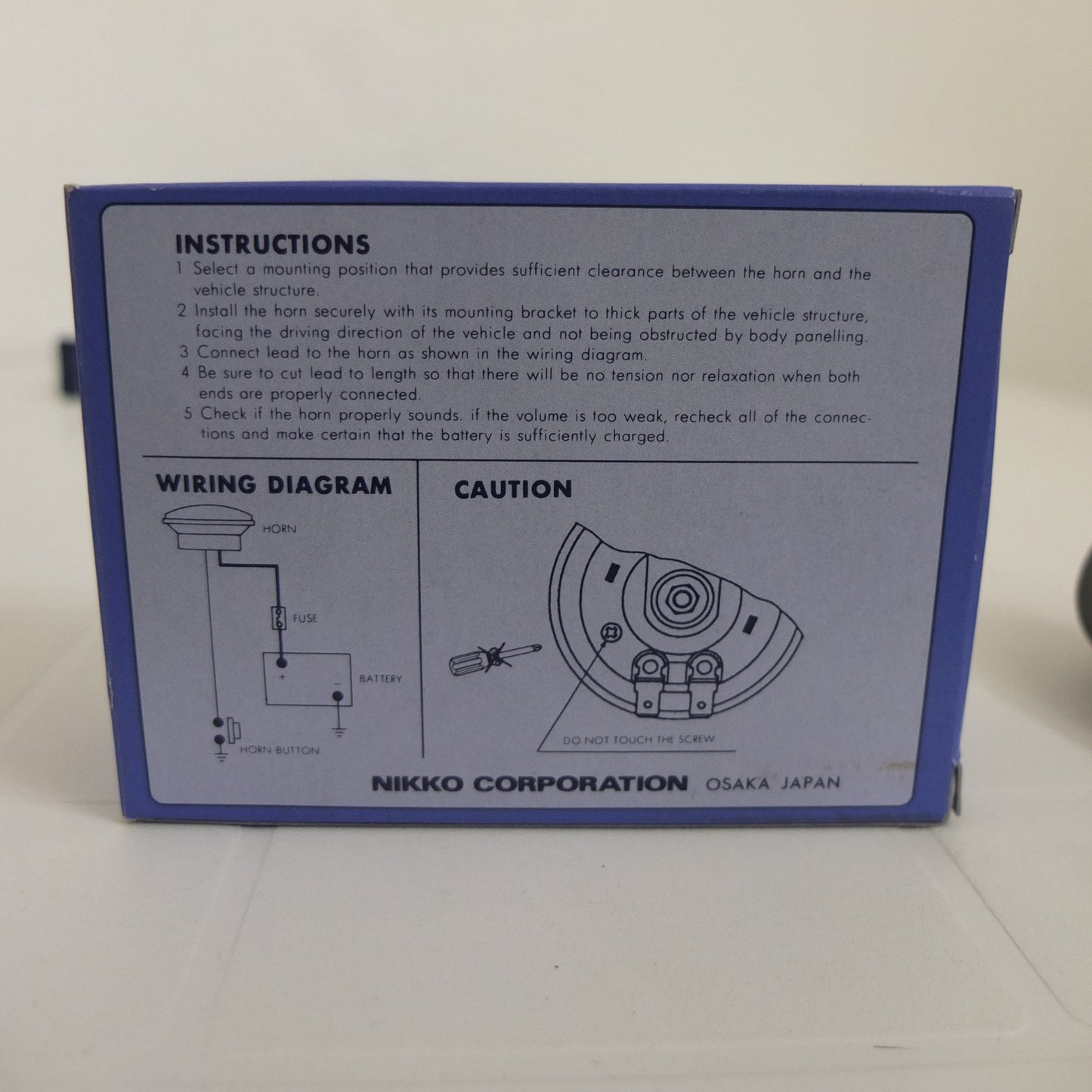 per suzuki dr650 dr 600 claxon clacson horn 12v nikko nero black yf-12