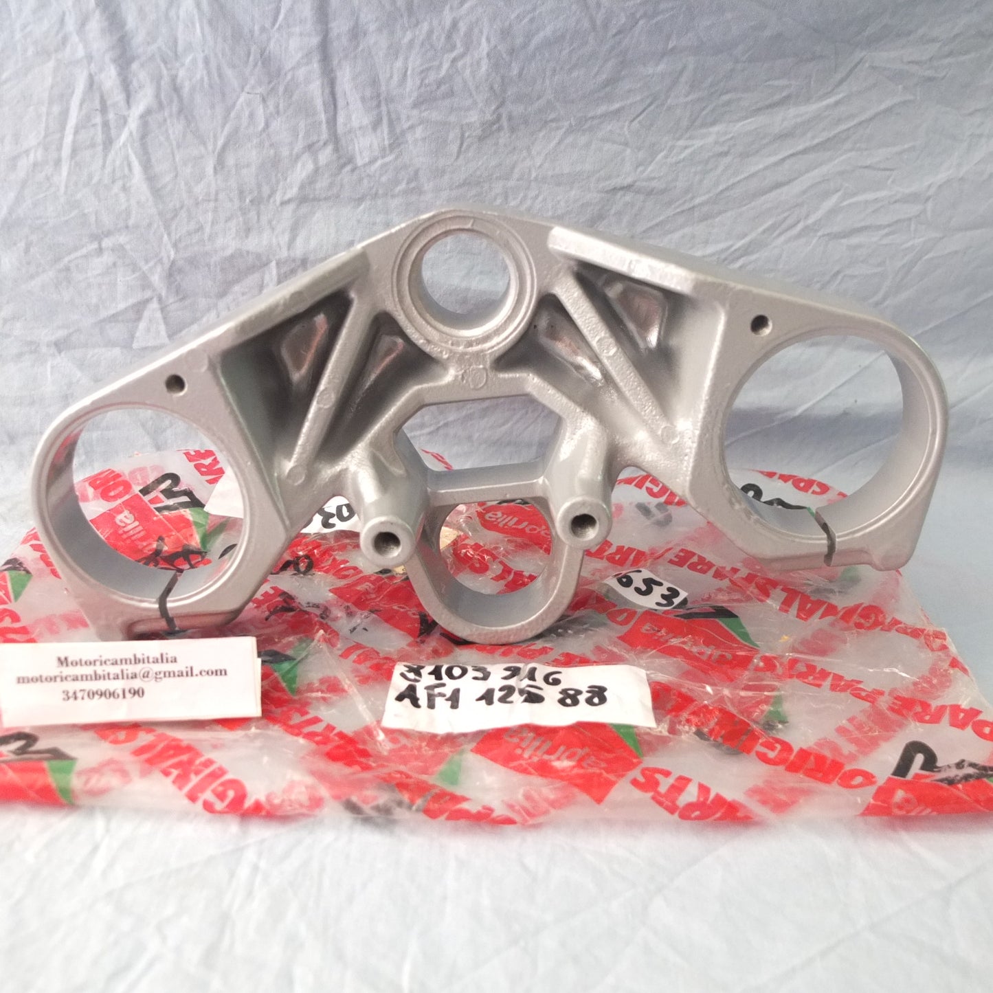 aprilia af1 125 moto 1988 sintesi piastra sterzo forcella steering plate fork 8203374