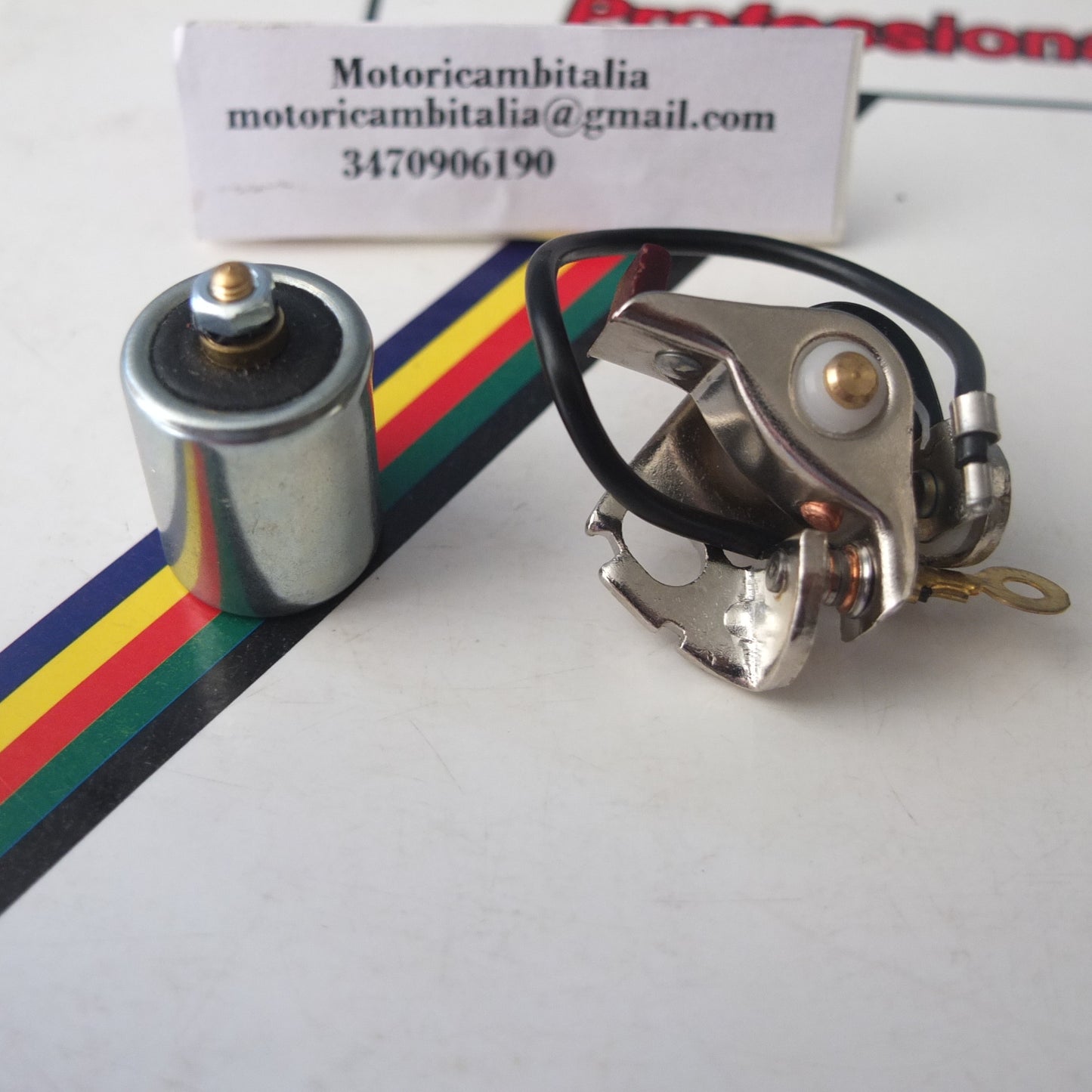 Condensatore contatti accensione volano Per Brumi jlo 152 l101 rockwhell Mpm grillo motozappa motocoltivatore