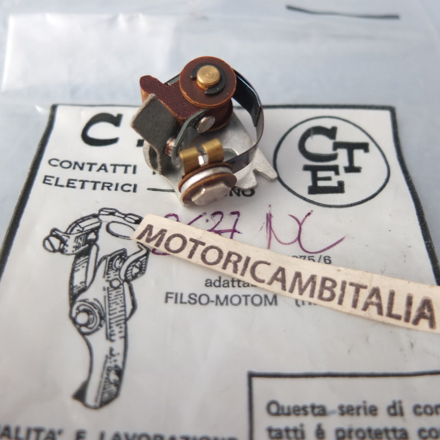 Puntine contatti accensione per volano Filso per Guzzi Moto Zigolo contact point