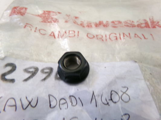 per moto kawasaki 92015-1408 dado flangiato nut flange m8 black