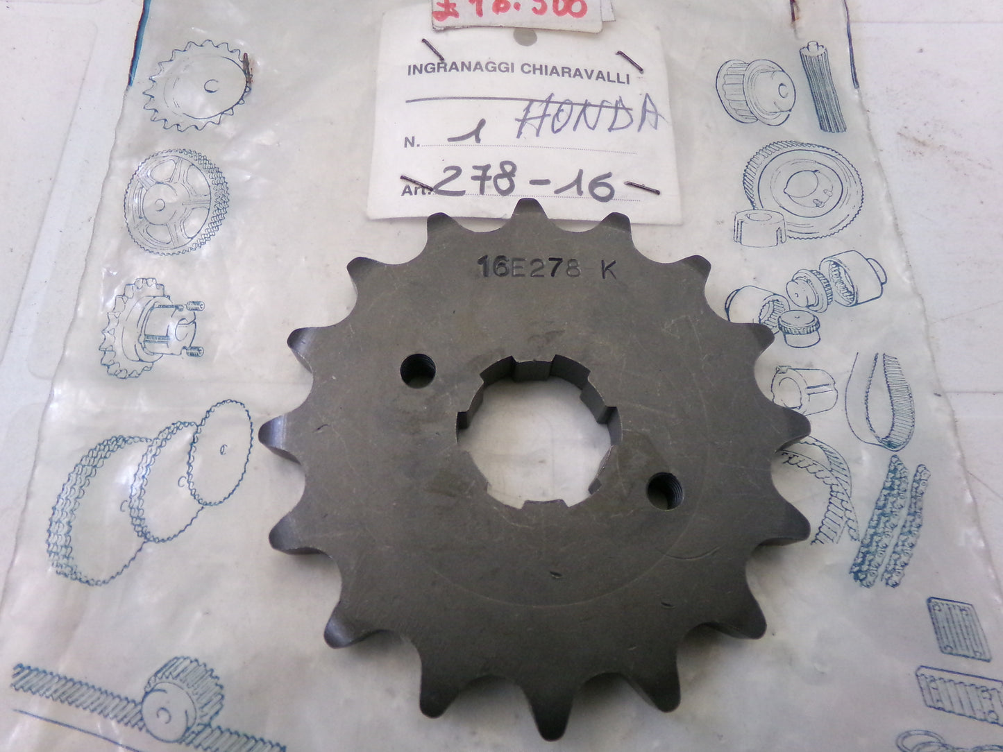 per moto honda cb 350 four pignone catena sprocket rear chain z 16 passo 530 e278k