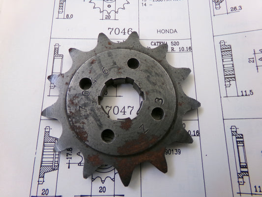 per moto honda nsr 125 1989 pignone catena z 13 passo 520 7046 23801-ky4-900