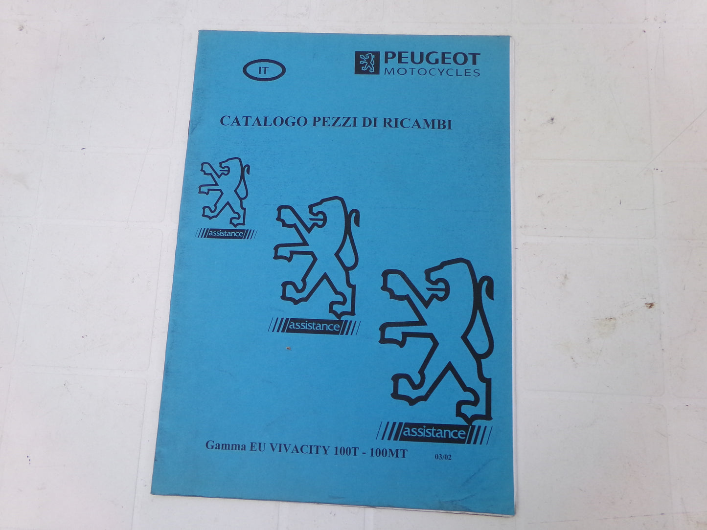 per scooter peugeot eu vivacity 100t 100mt  catalogo parti ricambioi italiano