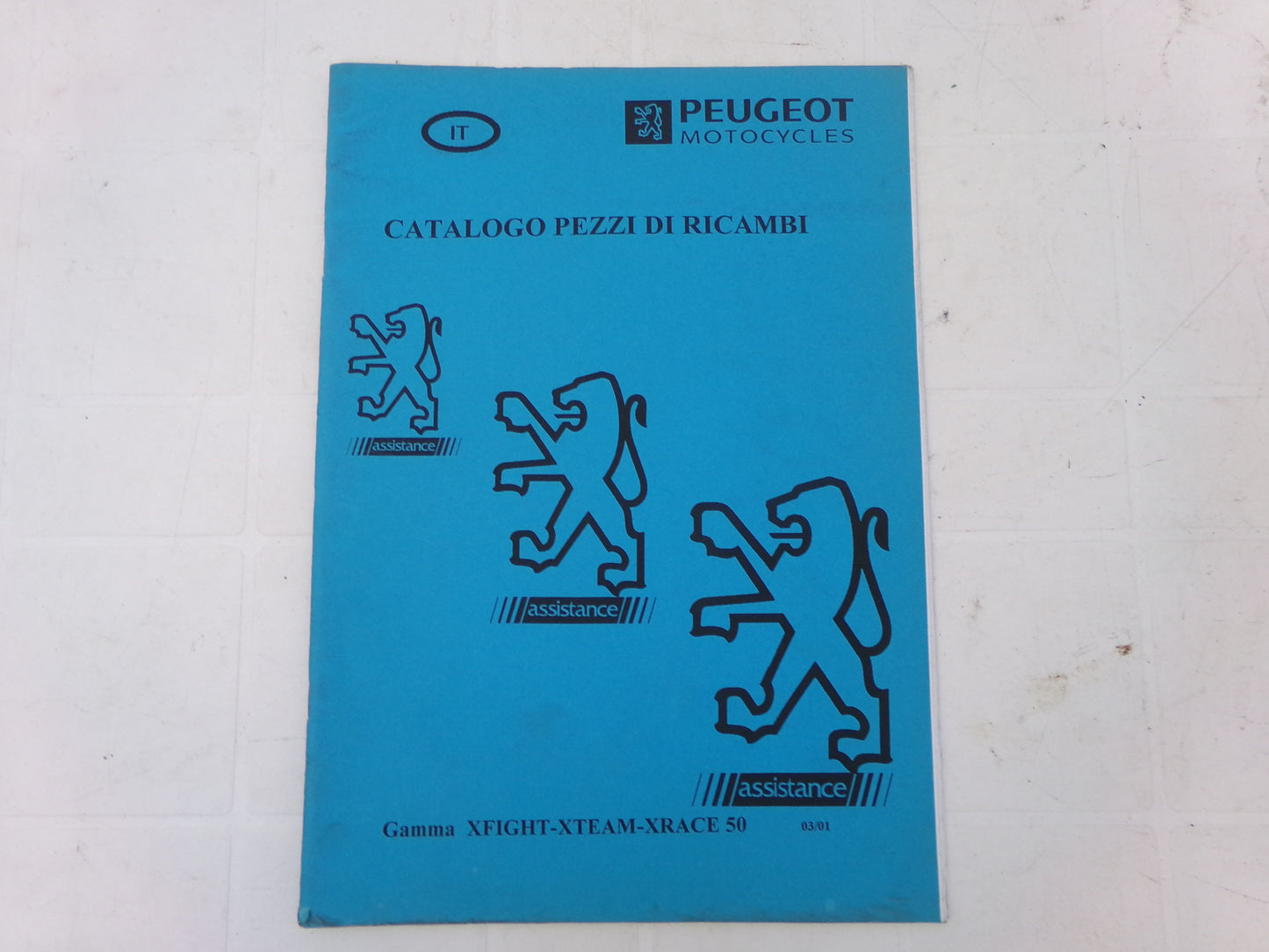 per scooter peugeot xteam xrace xfight 50 2001   catalogo parti ricambioi italiano
