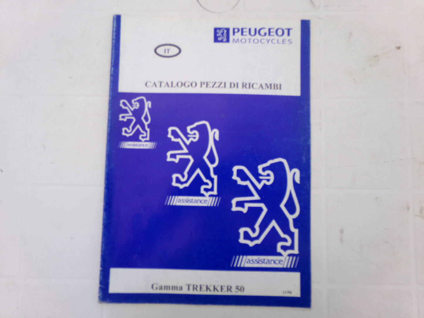 per scooter peugeot trekker 50 1998 catalogo parti ricambio italiano
