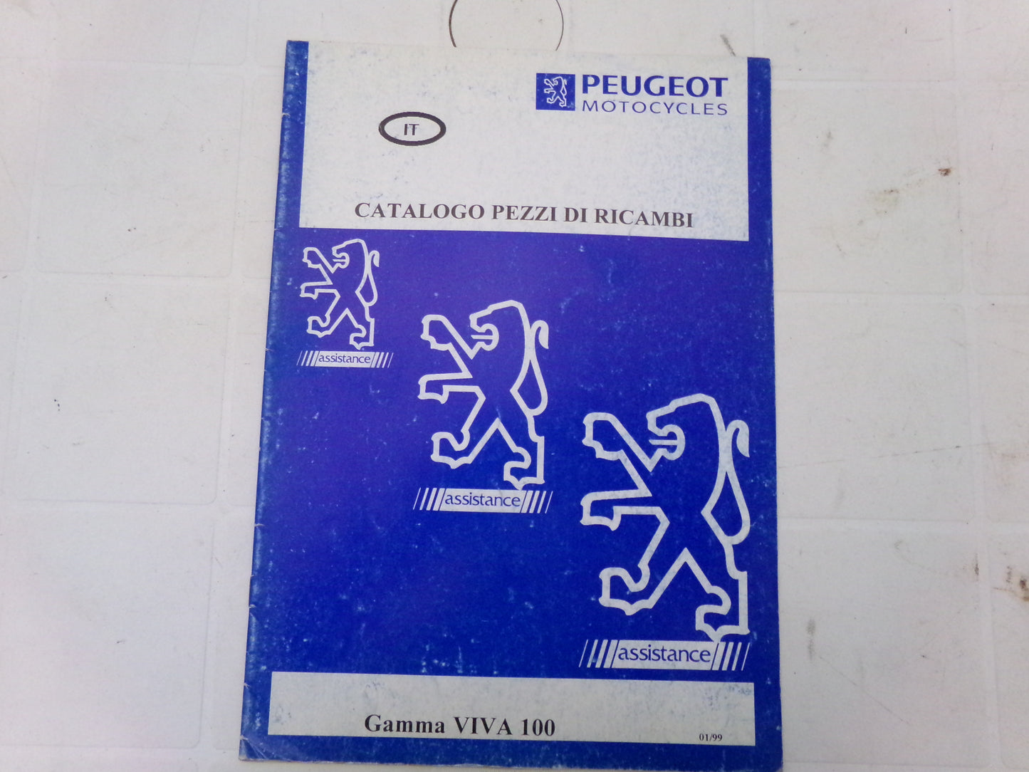 per scooter peugeot viva 100  1999 catalogo parti ricambio italiano