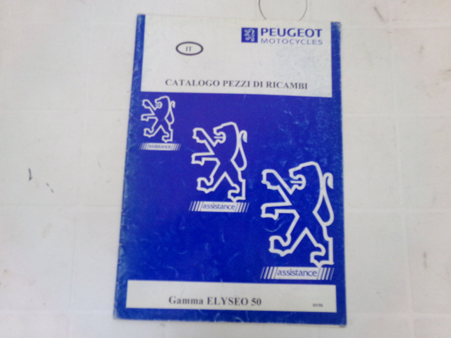 per scooter peugeot elyseo 50 1998 catalogo parti ricambio italiano