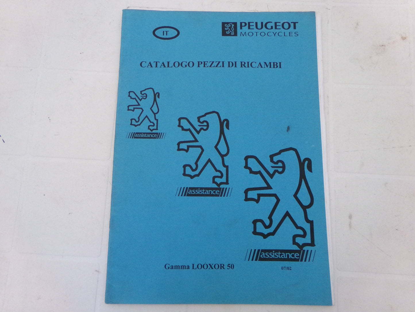 per scooter peugeot looxor 50 07 2002  catalogo parti ricambi italiano