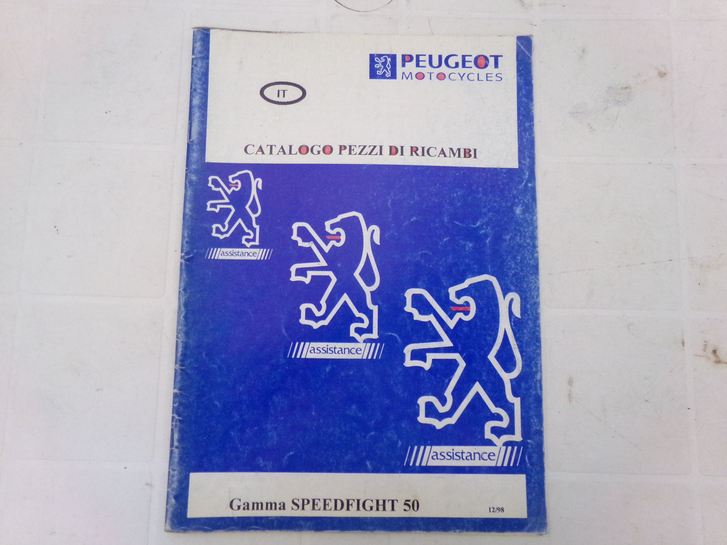 per scooter peugeot speedfight 50 12 1998 catalogo parti ricambi italiano