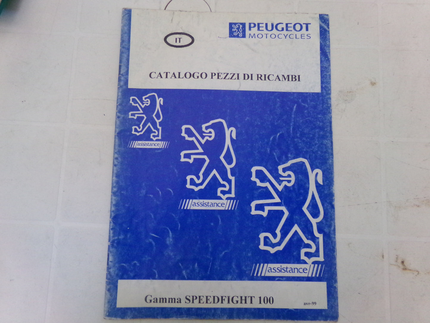 per scooter peugeot  speedfight 100 avr 1999 catalogo parti ricambi italiano