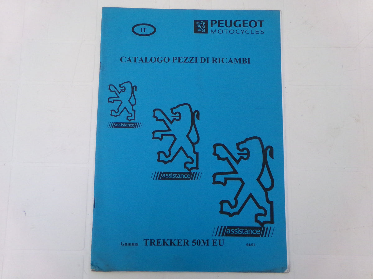 per scooter peugeot trekker 50 m eu 04 2001  catalogo parti ricambi italiano